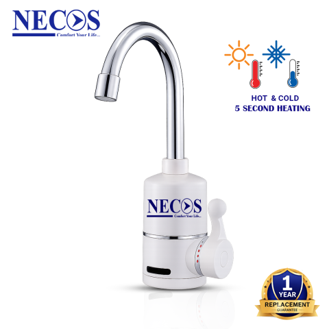 Necos Instant Hot Water Faucet / Tap (Tatopani Dhara) | 1 Year Replacement Guarantee
