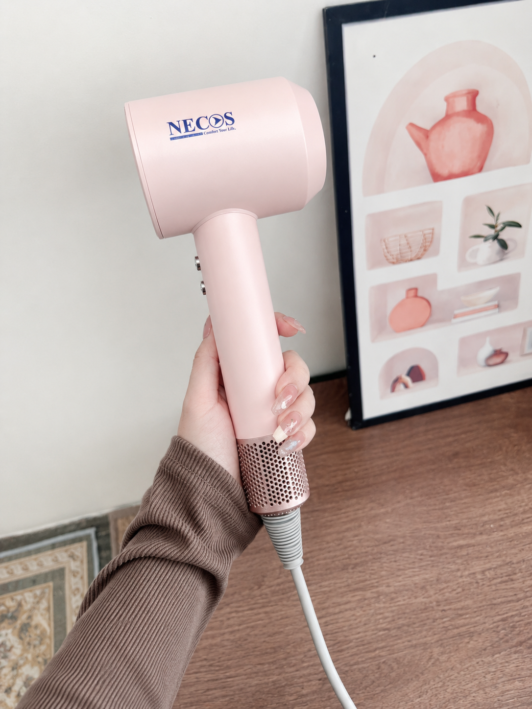 Necos Supersonic 5-in-1 Leafless Ionic Hair Dryer Salon-Grade 1600W Power | Fast Drying | Hot & Cold Air | Professional & Home Use | 1 Year Replacement Guarantee - Image 13