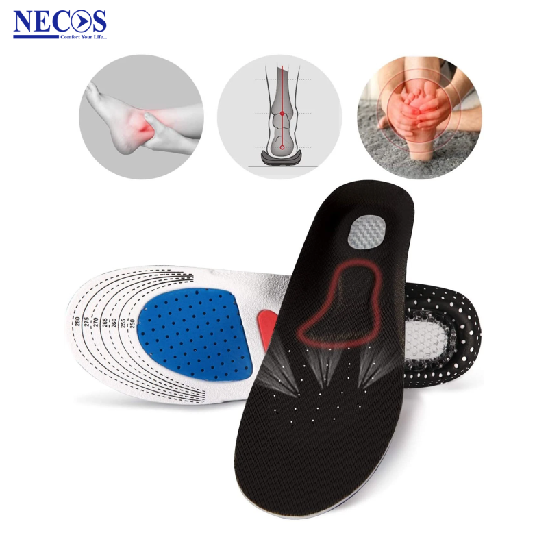 Necos Silicone Gel Orthopedic Arch Support Shoe Insole