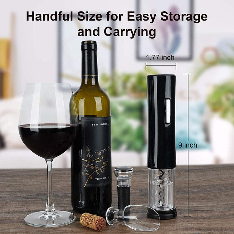Deroly Rechargeable Electric Wine Bottle Opener – Professional Stainless Steel Automatic Corkscrew with Foil Cutter | Elegant Bar Tool & Perfect Gift for Wine Lovers - Image 10