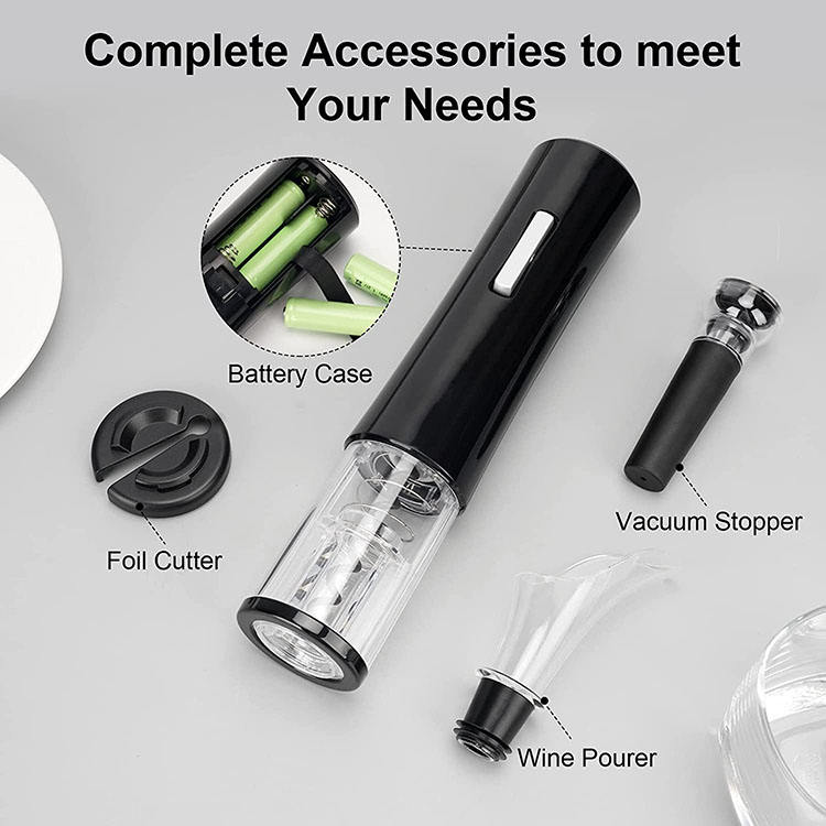 Deroly Rechargeable Electric Wine Bottle Opener – Professional Stainless Steel Automatic Corkscrew with Foil Cutter | Elegant Bar Tool & Perfect Gift for Wine Lovers - Image 13